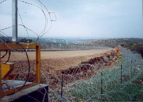 This fence at Jayyus cuts the villagers off from their land.  Here the South Gate cuts one farming family off from the village.